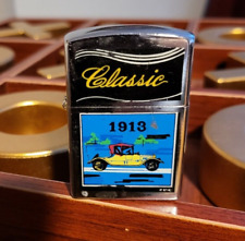 NOS RARE VINTAGE BLACK UNLIT Lighter Classic 1913 ANTIQUE CAR. 383925 picture