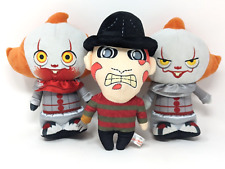 Horror Plush Lot of 3 (Kid Robot/Funko) Freddy Krueger & Pennywise Clown IT x 2 picture