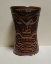 Vintage Daga Hawaii Maui Lu Luau Kihei Maui Brown Tiki Mug Cup, 4.25