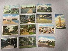 Daytona Beach FL Lot of 13 Old Postcards Florida picture