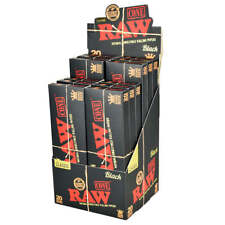 12PC DISP - RAW Black Pre-Rolled Cones - 20pk/King Size picture
