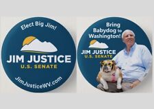 Jim Justice Senate 2024 Pinback Buttons Lot Political WV Babydog 2.25
