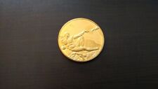 The Creation of Adam 24K Electroplate Gold 2.35 oz Sterling Silver Medal picture