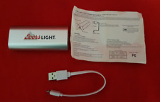 Coors Light Silver (Bullet) MC 2015A Power Bank. New in Packing. picture