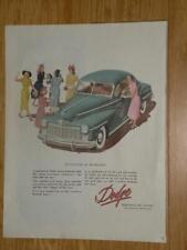 Magazine Ad* - 1948 - Dodge - (#1) picture