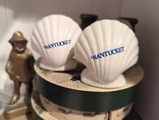 Vintage Nantucket Scallop Seashell Salt And Pepper Shakers picture