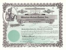 Winston-Salem Twins, Inc. - Unissued Stock Certificate - Sports Stocks & Bonds picture