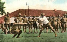 C.1915 WW1 YMCA BASEBALL ARMY SPORTS, TO HARRY ELWOOD, BUFFALO, NY Postcard P39 picture