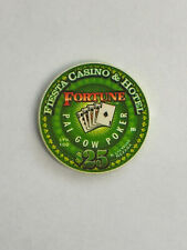 $25 FIESTA CASINO CHIP LAS VEGAS NEVADA PAI GOW LIMITED EDITION OF 100 SPADES picture