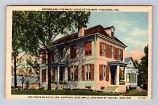 Vincennes IN-Indiana, Gen Harrison House While Indiana Governor Vintage Postcard picture