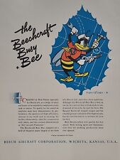 1942 Beech Aircraft Fortune WW2 Print Ad Q3 Busy Bee Walt Disney Drill Sailor picture
