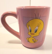 Vintage Warner Bros Studio Store Tweety Bird Pink 1998 Coffee Mug Tea Cup  picture