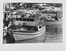 1987 Miami River Florida Scrap Clean Up Boats Tugboat Vintage Press Photo picture