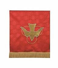 R.J. Toomey Red Polyester Holy Spirit Dove Embroidered Pulpil Scarf, 38 Inch picture