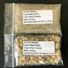 New Jersey 2 Diff Sunset Beach Cape May Sand Samples picture