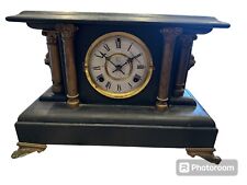 🔥🔥Antique Waterbury Chiming Mantle Clock Works Patented 1881￼🔥🔥 picture