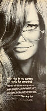 Vintage 1969 Va-Rice-Ity Sexy Woman Peering Over Glasses Print Ad Advertisement  picture