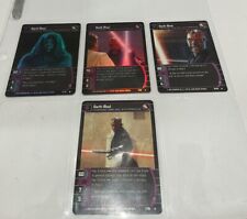 Star Wars Trading Card Game 4 Cards- Rare Darth Maul Vintage 2002 picture