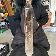 12.32LB Natural smoked crystal tower symbiotic polishing and healing5600g picture