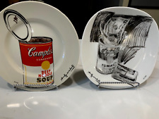 2 Original ANDY WARHOL Limited Edition CAMPBELL'S POP ART SOUP & CASH PLATES New picture