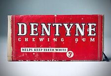 Vintage 1937 American Chicle Company DENTYNE Gum Pack 3” SEALED container candy picture