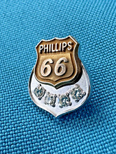 Vintage Phillips 66 - 40 Year Service Pin - 4 Diamonds 10k Solid Gold picture