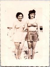 c1940 Beautiful Women Bikini Tops Swimsuits Beach Hot Sexy Risqué Snapshot Photo picture