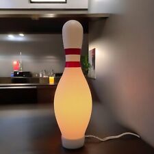 Vintage Bowling Pin Accent Lamp Novelty Light 15” picture