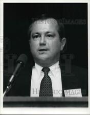 1991 Press Photo Dr. Kenneth Lehn Speaks at Midwest Investor Conference picture
