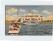 Postcard Pan-American International Airways Terminal Miami Florida USA picture