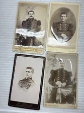 WW1 Era 4 Vintage French CDV Military Photos  Foreign Legion CDV’s Lot Of 4 picture