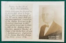 Bill Rhodes Live Real Photo Postcard RPPC Kansas Doge City Marshall Indian  picture