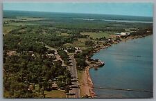 Minnesota Mille Lacs Lake Garrison Area Aerial View c1962 Postcard picture