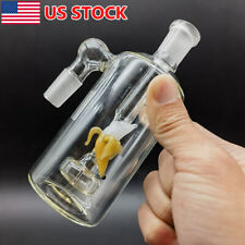 1x 14mm 90° Glass Ash Catcher Head Banana Inside 90 Degrees Bong Male Joint picture