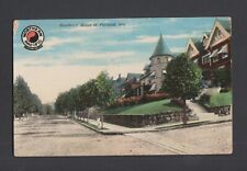 1911 postcard Residential  Street Portland Oregon Northern Pacific RR adv rj picture