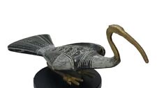 Egyptian Brass and Stone Ibus Bird Thoth •The God Of knowledge/Intelligence• 10