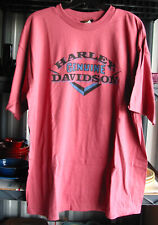 Harley-Davidson Men's T-shirt PINK Cinnamon USA 2xl runs big vintage picture
