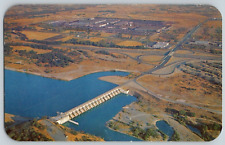 Aerial View Postcard~ Nimbus Dam Near Rancho Cordova, California~ CA picture