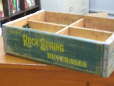 VINTAGE ROCK SPRING BEVERAGE GREEN SODA CRATE SHAKOPEE, MINN. picture