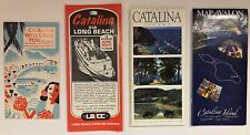 4 1960'S-2000'S SANTA CATALINA ISLAND VACATION TRAVEL TOURIST BROCHURES & MAPS picture