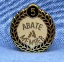 ABATE 5 YEAR  MEMBER PIN with rubber clip picture