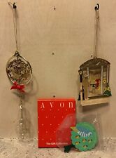 Vintage Christmas Lot of 3 Ornaments. Avon, Banff, Hour Of Power picture