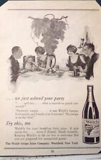 1931 Welches Grape Soda Print advertising Art, Rare Ad Couples Party picture
