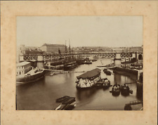France, Brest, le Port, ca.1880, vintage albumin print vintage print, legend picture