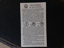 Vintage 1980s Odd Symbols By Odd People Card Anti-Communist Political Eph Collec picture
