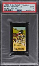 1930 Choc. Rubis Vervieres Mickey Mouse Mickey Recordman PSA 9 MINT  picture