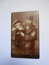 ABERDEEN  A DINNIE   seaman with child uniform photograph with rank detail picture