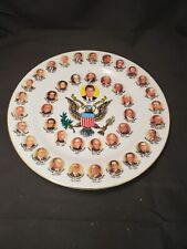 Vintage Political US Presidential Portrait Souvenir China Plate Bill Clinton picture