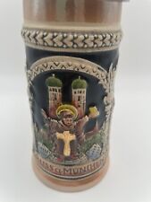 Vintage Munchen Hofbrauhaus German Beer Stein Mug Pewter Lid Excellent Condition picture