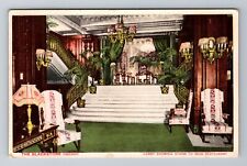 Chicago IL-Illinois, Blackstone Hotel Lobby, Advertising, Vintage Postcard picture